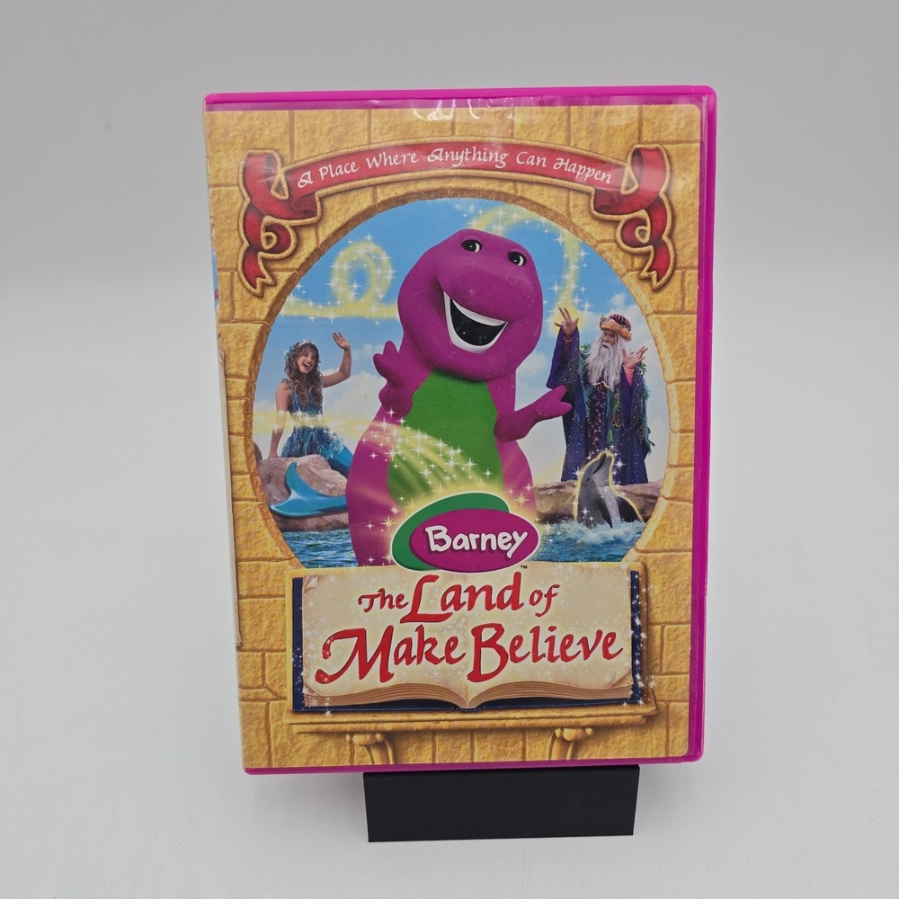 Barney The Land Of Make Believe DVD A Place Anything Can Happen Hit RARE kids